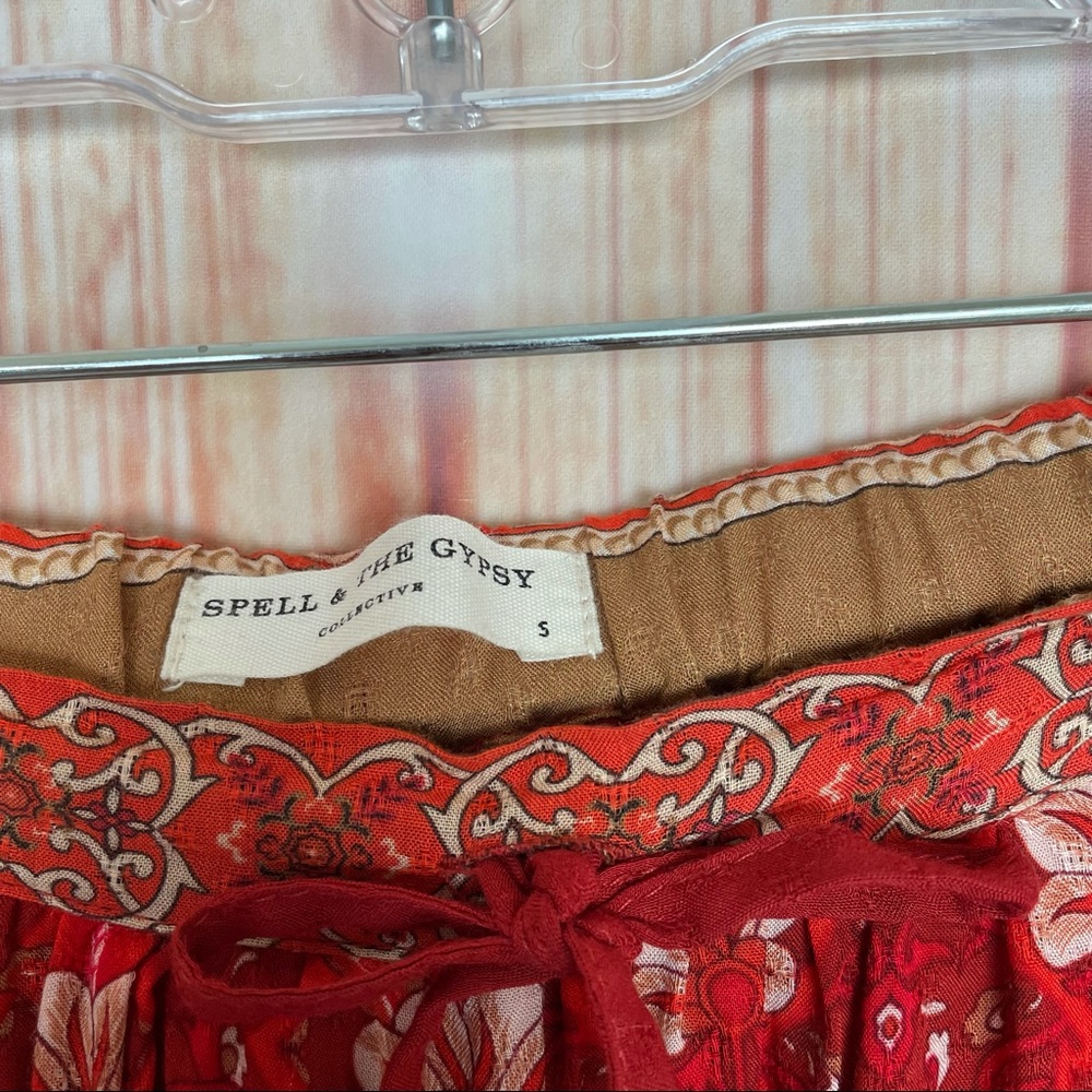 Spell & The Gypsy Collective Red Palazzo Pants (S) - Picture 10 of 12